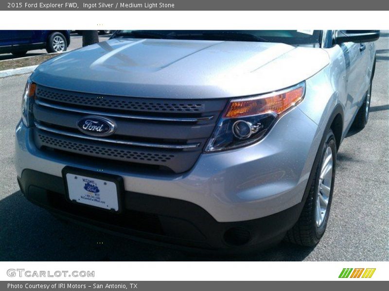 Ingot Silver / Medium Light Stone 2015 Ford Explorer FWD