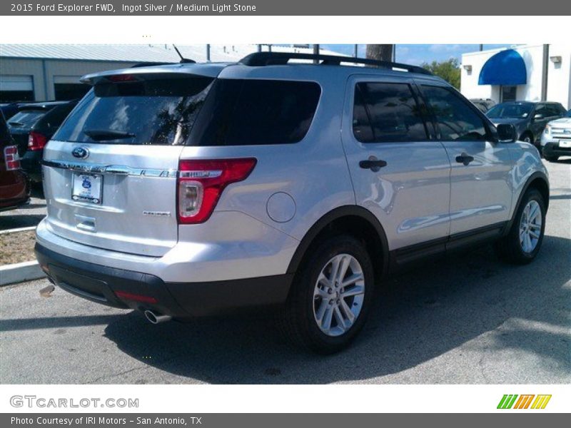 Ingot Silver / Medium Light Stone 2015 Ford Explorer FWD