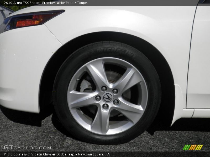 Premium White Pearl / Taupe 2010 Acura TSX Sedan