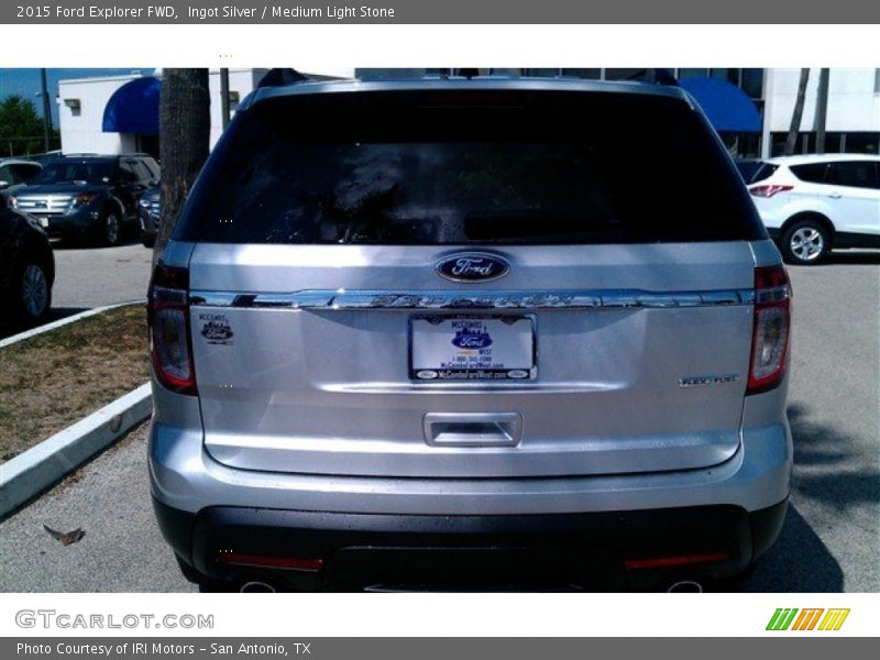Ingot Silver / Medium Light Stone 2015 Ford Explorer FWD