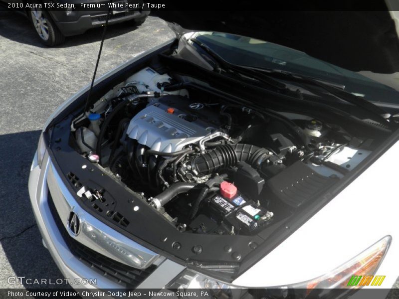 Premium White Pearl / Taupe 2010 Acura TSX Sedan