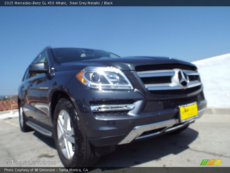 Steel Grey Metallic / Black 2015 Mercedes-Benz GL 450 4Matic