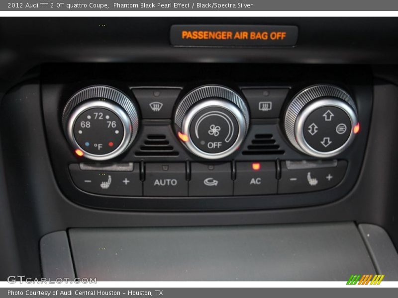 Phantom Black Pearl Effect / Black/Spectra Silver 2012 Audi TT 2.0T quattro Coupe