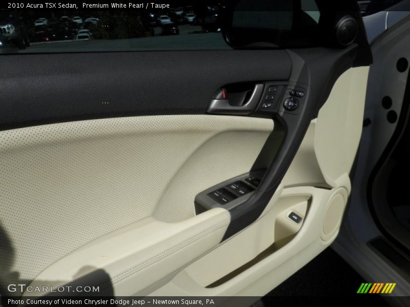 Premium White Pearl / Taupe 2010 Acura TSX Sedan