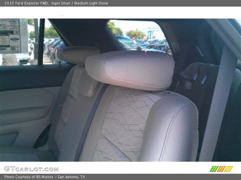 Ingot Silver / Medium Light Stone 2015 Ford Explorer FWD