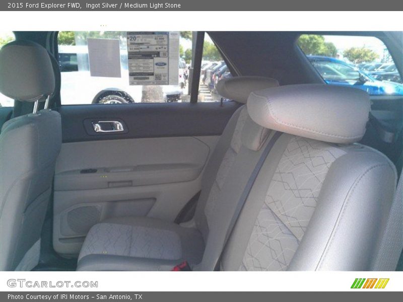Ingot Silver / Medium Light Stone 2015 Ford Explorer FWD
