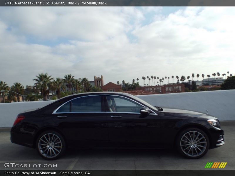 Black / Porcelain/Black 2015 Mercedes-Benz S 550 Sedan