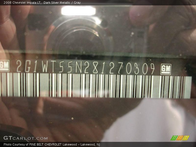Dark Silver Metallic / Gray 2008 Chevrolet Impala LT