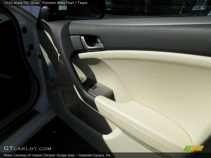 Premium White Pearl / Taupe 2010 Acura TSX Sedan