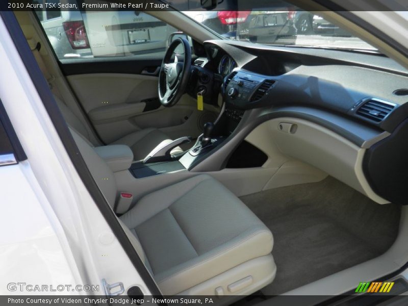 Premium White Pearl / Taupe 2010 Acura TSX Sedan