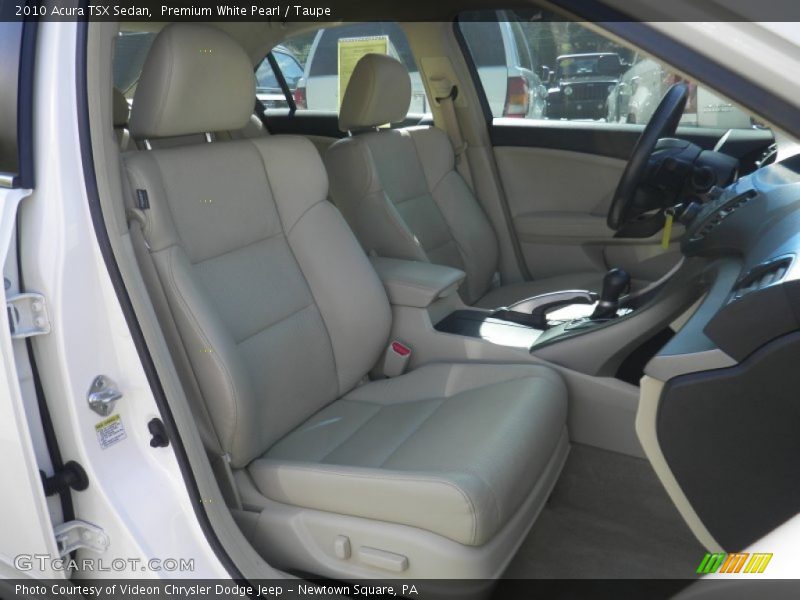 Premium White Pearl / Taupe 2010 Acura TSX Sedan