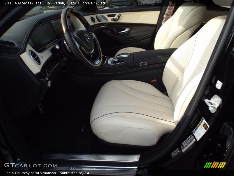 Black / Porcelain/Black 2015 Mercedes-Benz S 550 Sedan
