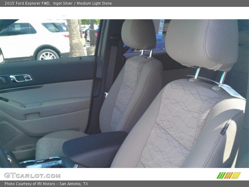 Ingot Silver / Medium Light Stone 2015 Ford Explorer FWD