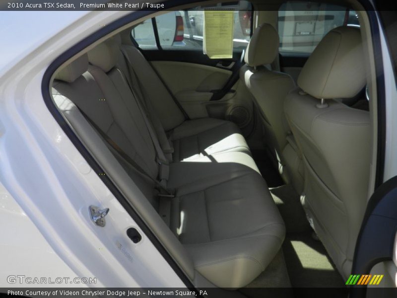 Premium White Pearl / Taupe 2010 Acura TSX Sedan