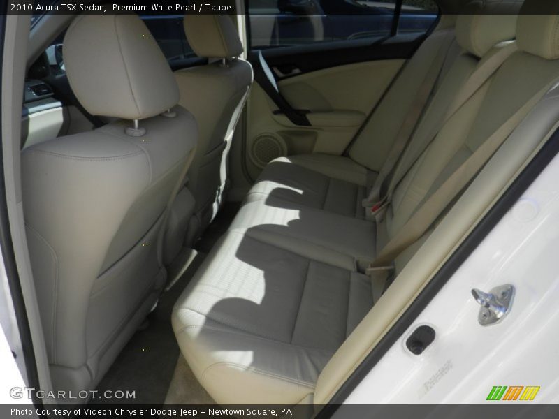 Premium White Pearl / Taupe 2010 Acura TSX Sedan