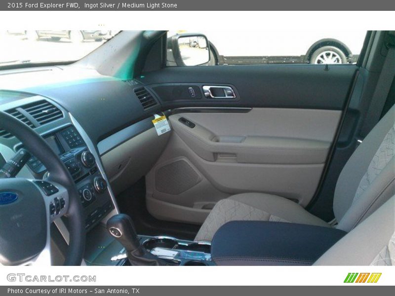 Ingot Silver / Medium Light Stone 2015 Ford Explorer FWD