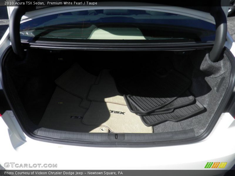 Premium White Pearl / Taupe 2010 Acura TSX Sedan