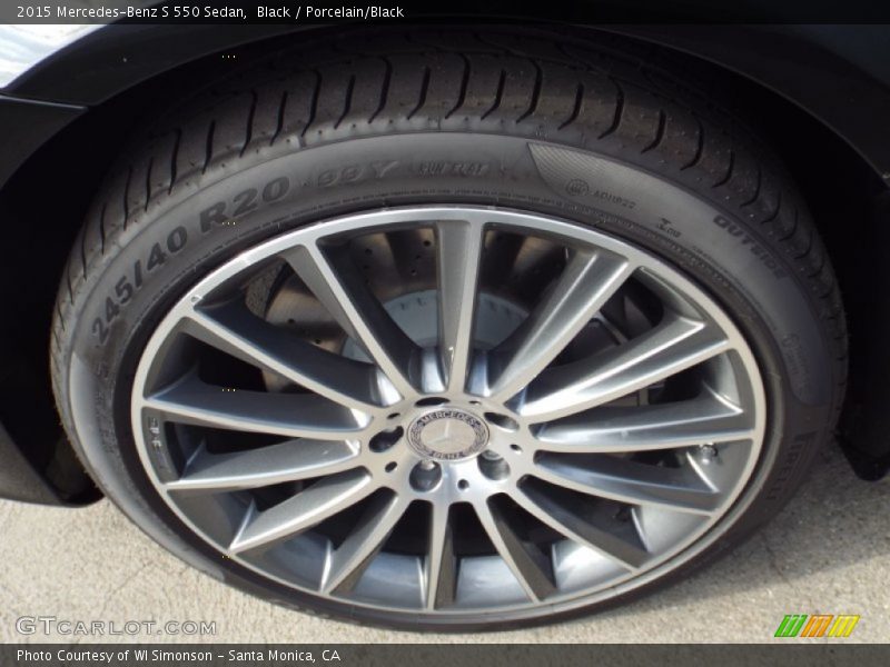 Black / Porcelain/Black 2015 Mercedes-Benz S 550 Sedan