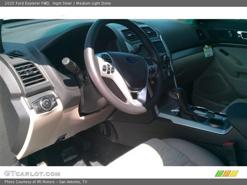 Ingot Silver / Medium Light Stone 2015 Ford Explorer FWD