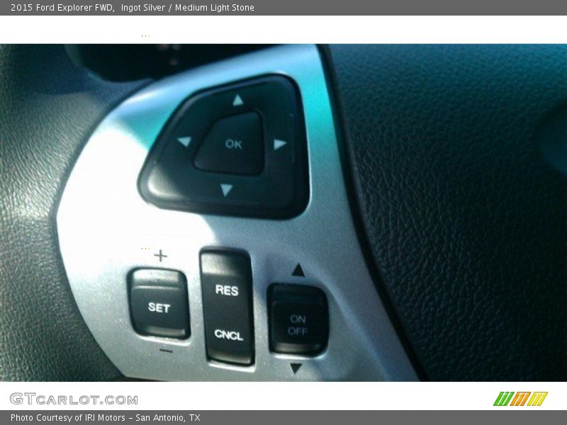 Ingot Silver / Medium Light Stone 2015 Ford Explorer FWD