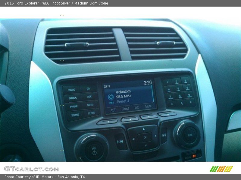 Ingot Silver / Medium Light Stone 2015 Ford Explorer FWD