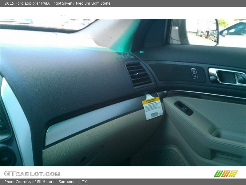 Ingot Silver / Medium Light Stone 2015 Ford Explorer FWD