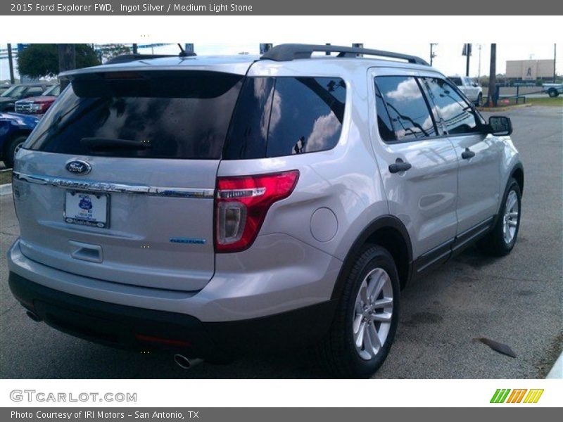 Ingot Silver / Medium Light Stone 2015 Ford Explorer FWD