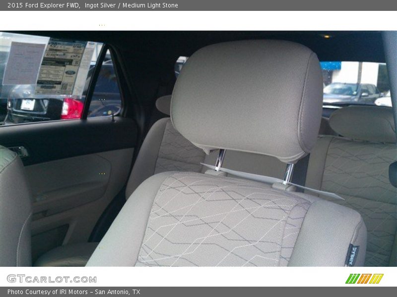 Ingot Silver / Medium Light Stone 2015 Ford Explorer FWD