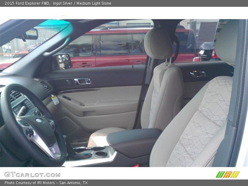 Ingot Silver / Medium Light Stone 2015 Ford Explorer FWD