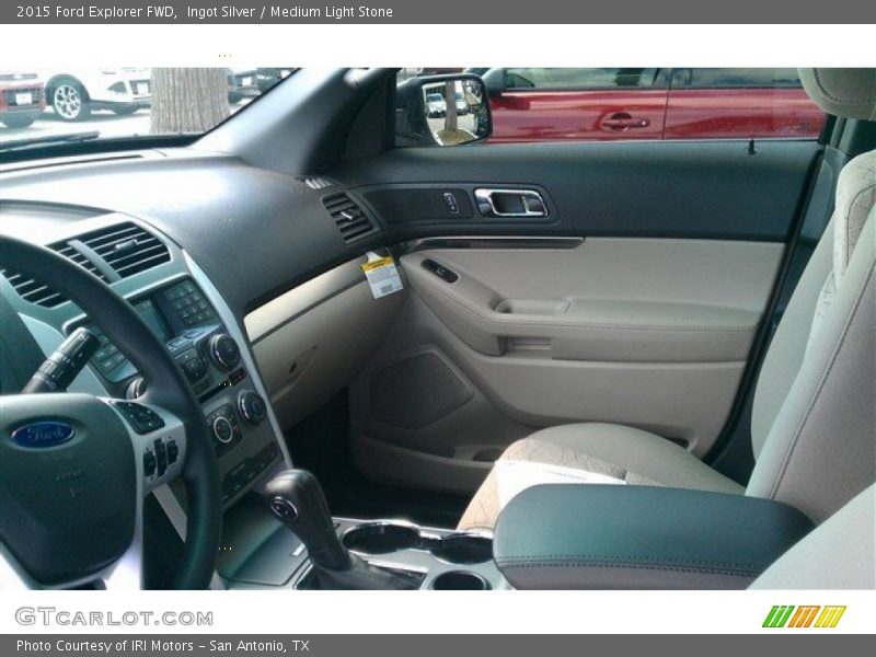 Ingot Silver / Medium Light Stone 2015 Ford Explorer FWD