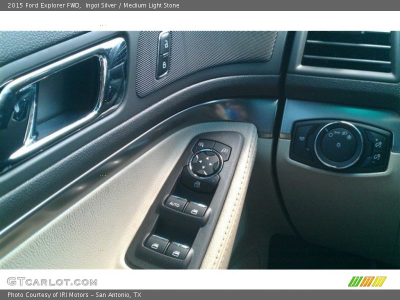 Ingot Silver / Medium Light Stone 2015 Ford Explorer FWD
