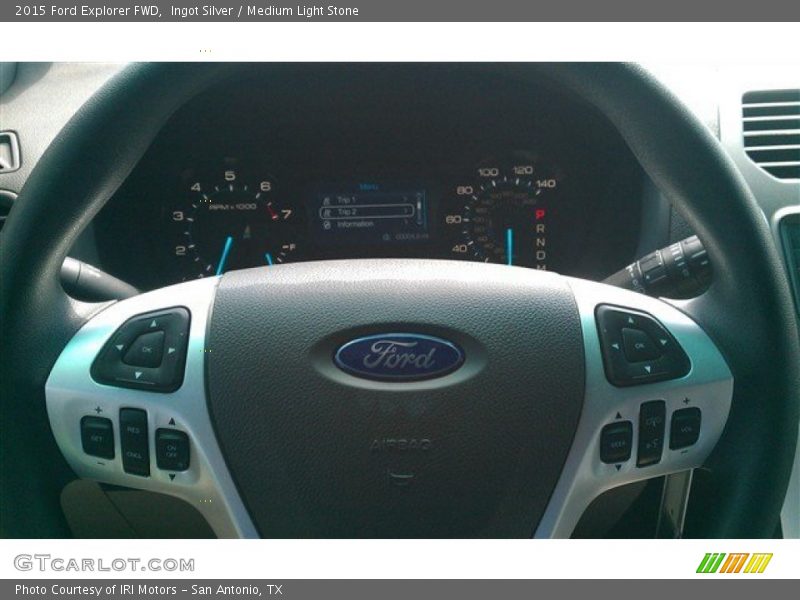 Ingot Silver / Medium Light Stone 2015 Ford Explorer FWD