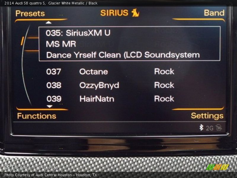 Glacier White Metallic / Black 2014 Audi S8 quattro S