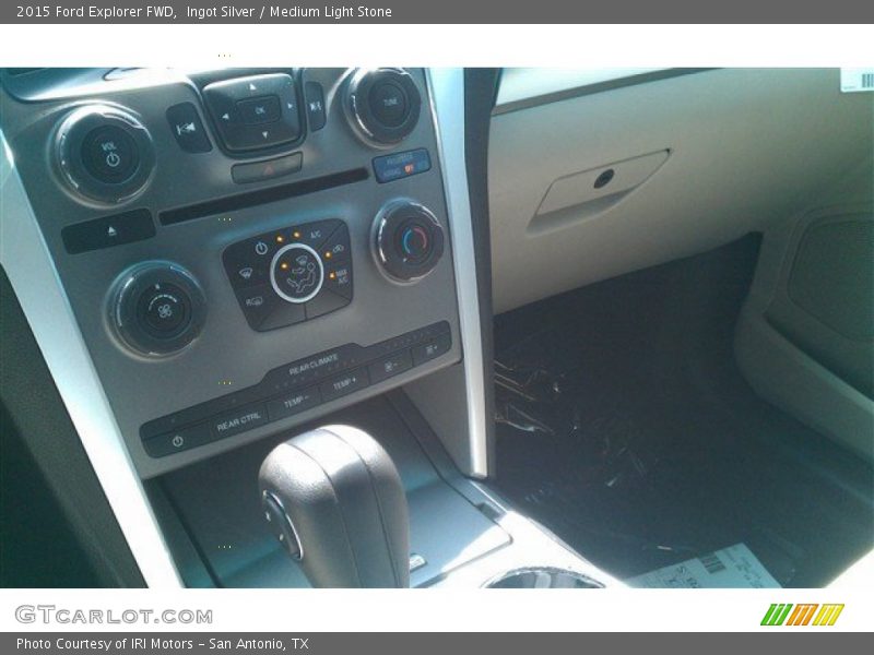 Ingot Silver / Medium Light Stone 2015 Ford Explorer FWD
