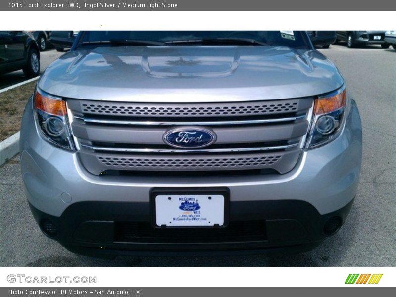 Ingot Silver / Medium Light Stone 2015 Ford Explorer FWD