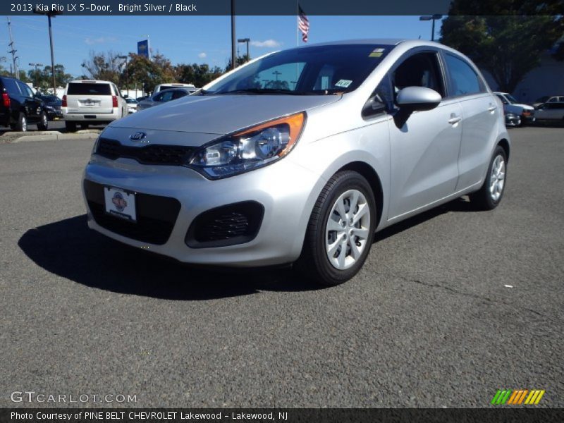 Bright Silver / Black 2013 Kia Rio LX 5-Door