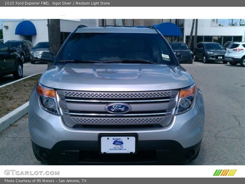 Ingot Silver / Medium Light Stone 2015 Ford Explorer FWD