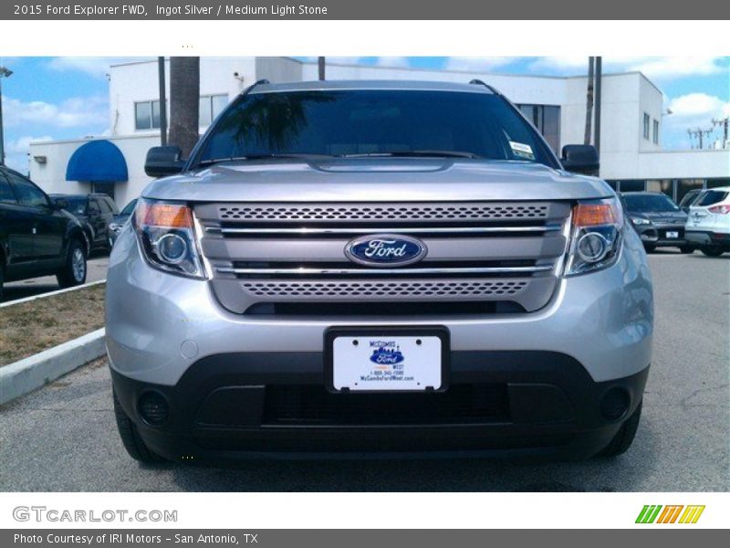 Ingot Silver / Medium Light Stone 2015 Ford Explorer FWD