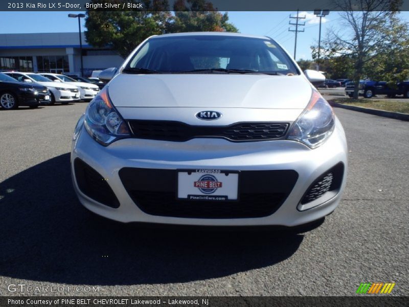 Bright Silver / Black 2013 Kia Rio LX 5-Door