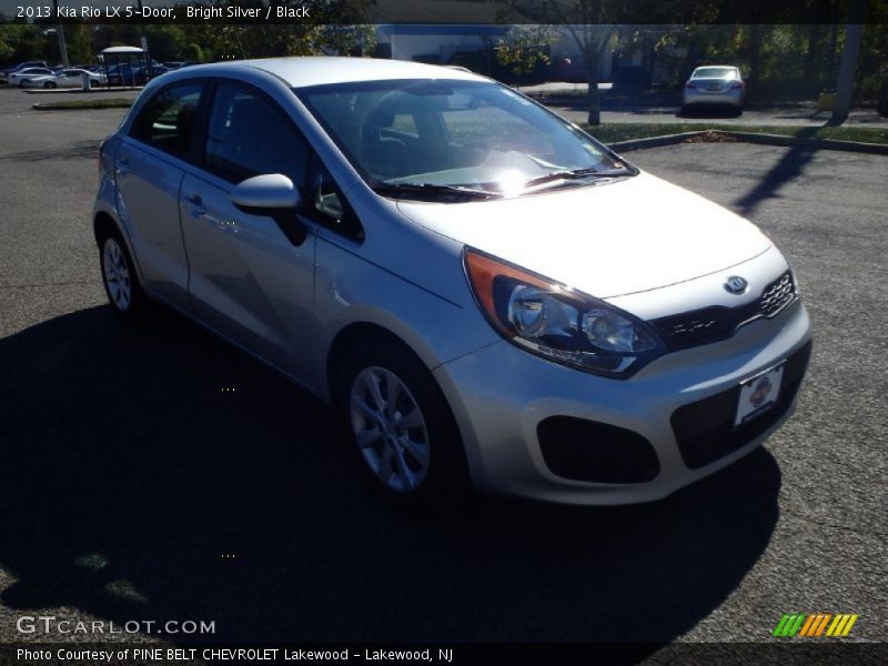 Bright Silver / Black 2013 Kia Rio LX 5-Door