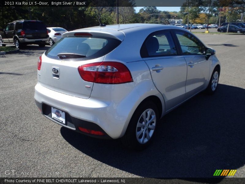 Bright Silver / Black 2013 Kia Rio LX 5-Door