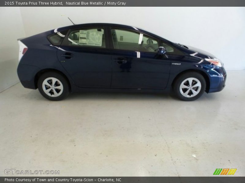 Nautical Blue Metallic / Misty Gray 2015 Toyota Prius Three Hybrid