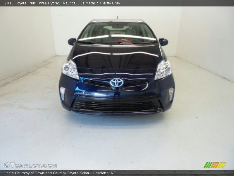 Nautical Blue Metallic / Misty Gray 2015 Toyota Prius Three Hybrid