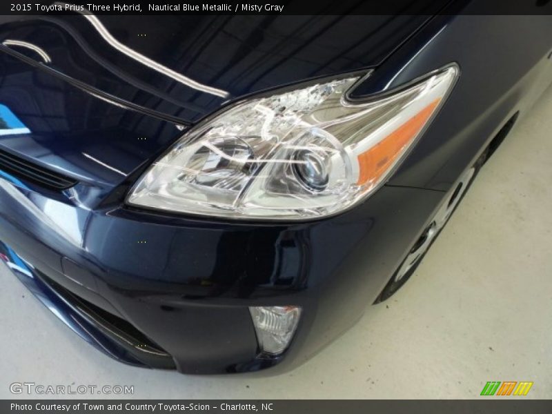 Nautical Blue Metallic / Misty Gray 2015 Toyota Prius Three Hybrid