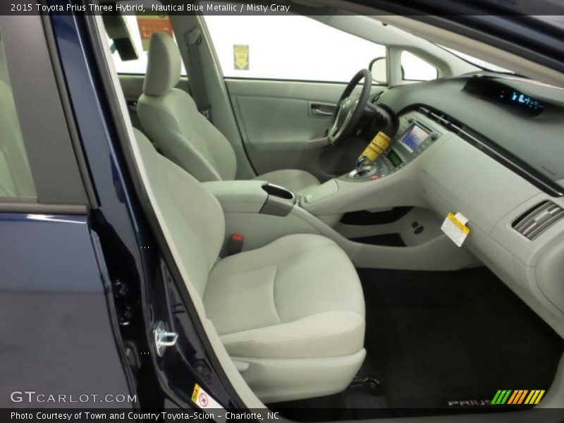 Nautical Blue Metallic / Misty Gray 2015 Toyota Prius Three Hybrid