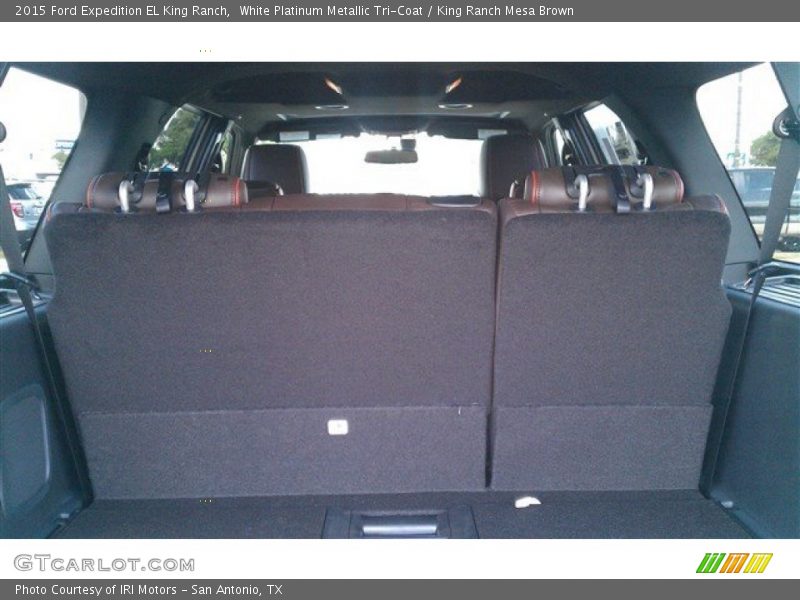 White Platinum Metallic Tri-Coat / King Ranch Mesa Brown 2015 Ford Expedition EL King Ranch