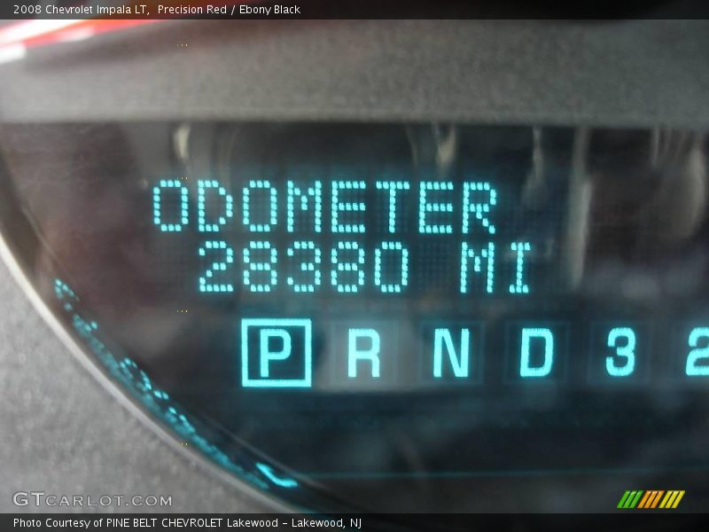 Precision Red / Ebony Black 2008 Chevrolet Impala LT