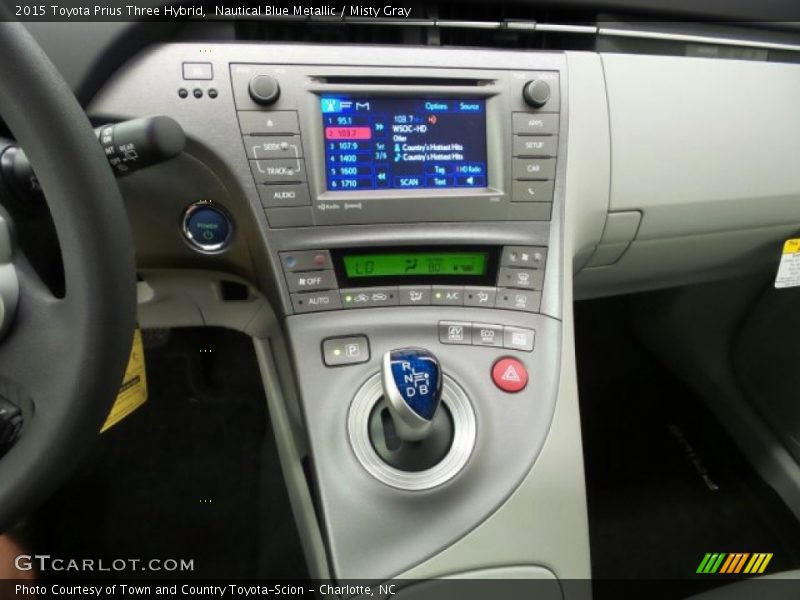 Nautical Blue Metallic / Misty Gray 2015 Toyota Prius Three Hybrid