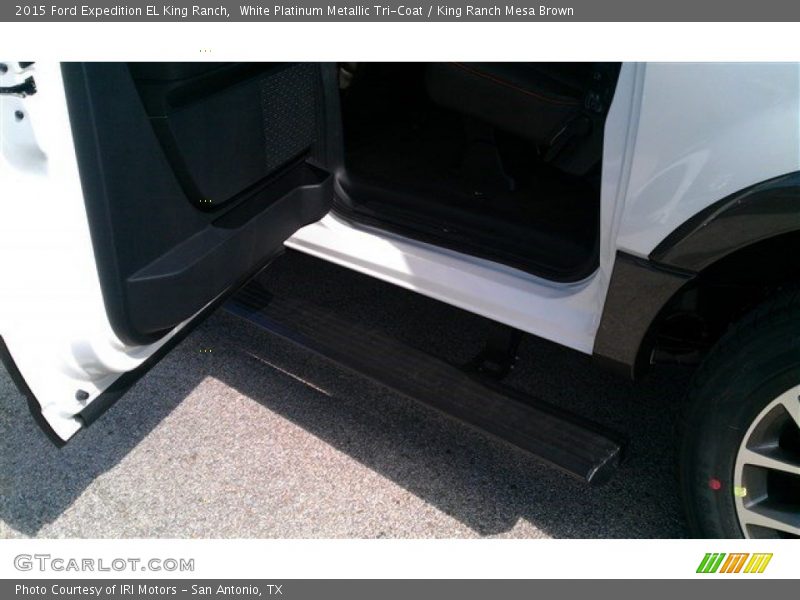 White Platinum Metallic Tri-Coat / King Ranch Mesa Brown 2015 Ford Expedition EL King Ranch