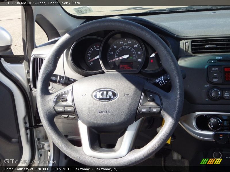 Bright Silver / Black 2013 Kia Rio LX 5-Door
